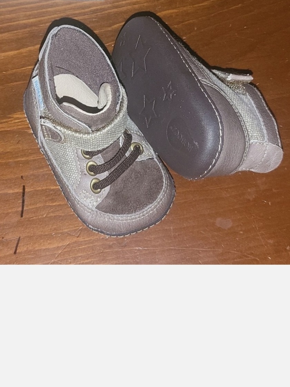Robeez Brown and Tan Baby Walker Shoes